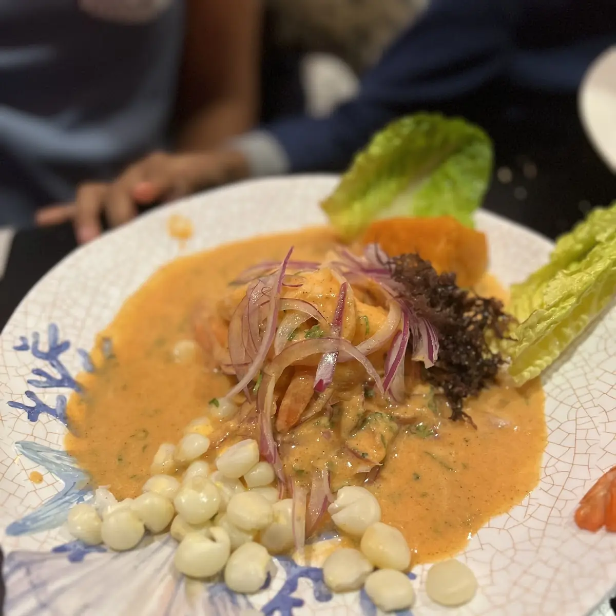 Mixed Ceviche and Yuca a La Huancaina