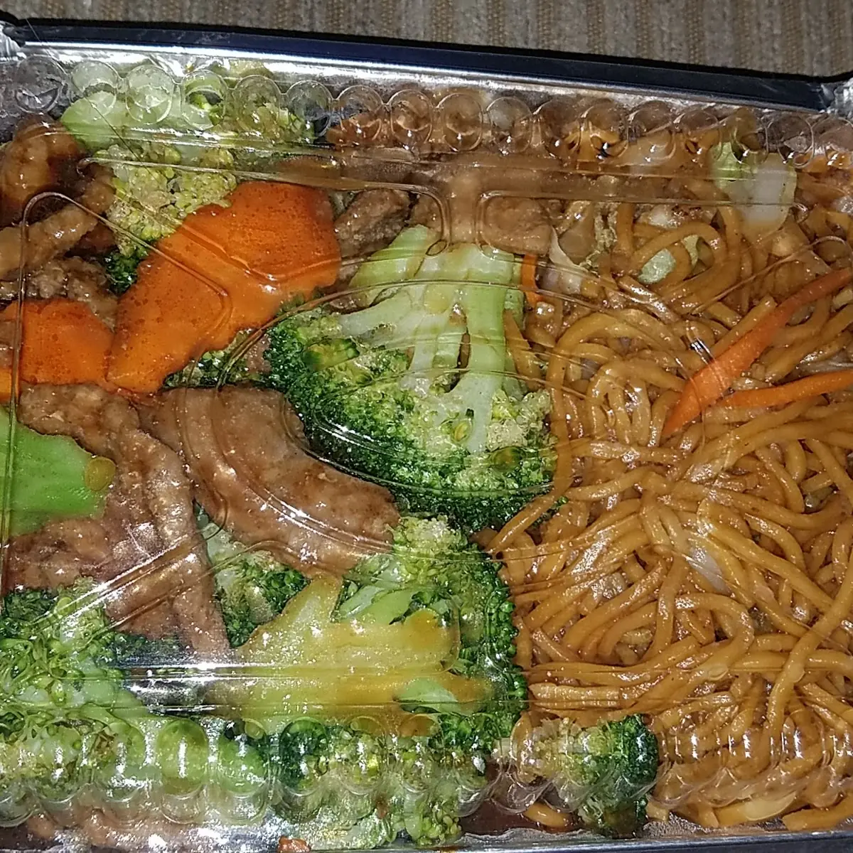 Broccoli Beef and Lo Mein