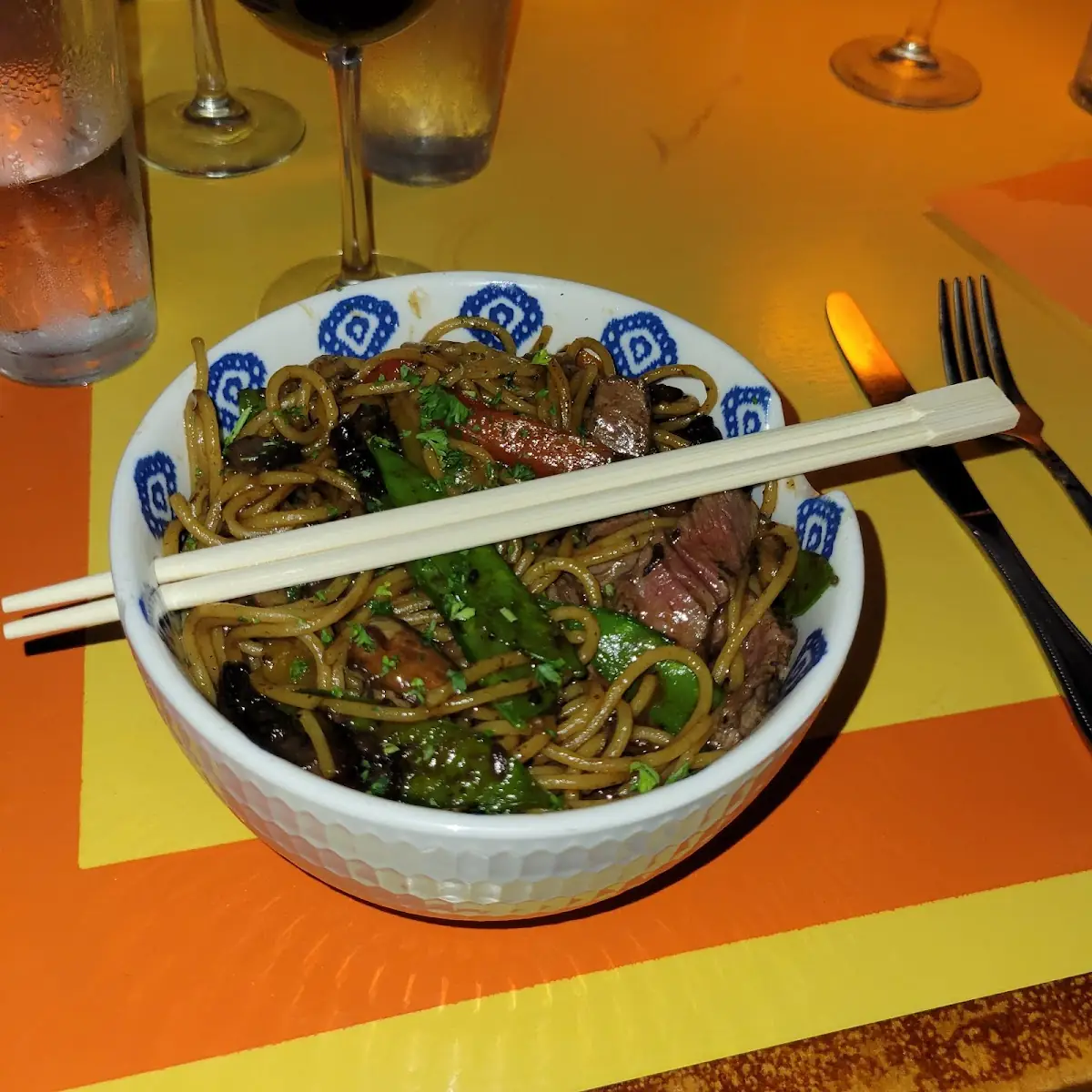 Szechuan Noodles with Filet Mignon