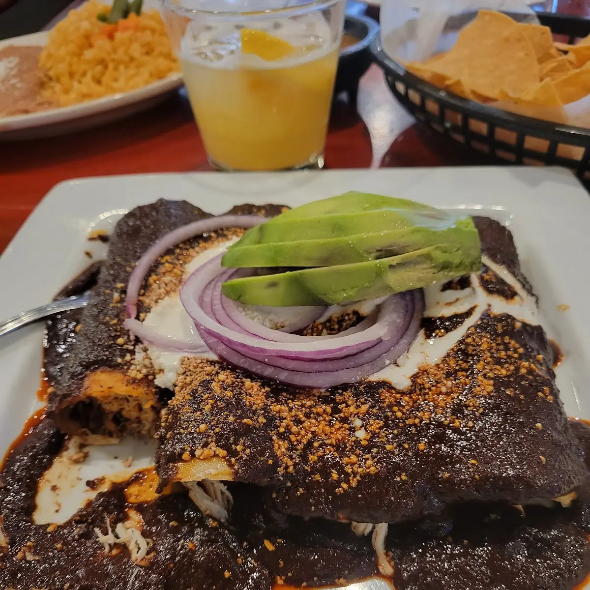 Chicken Mole Enchiladas