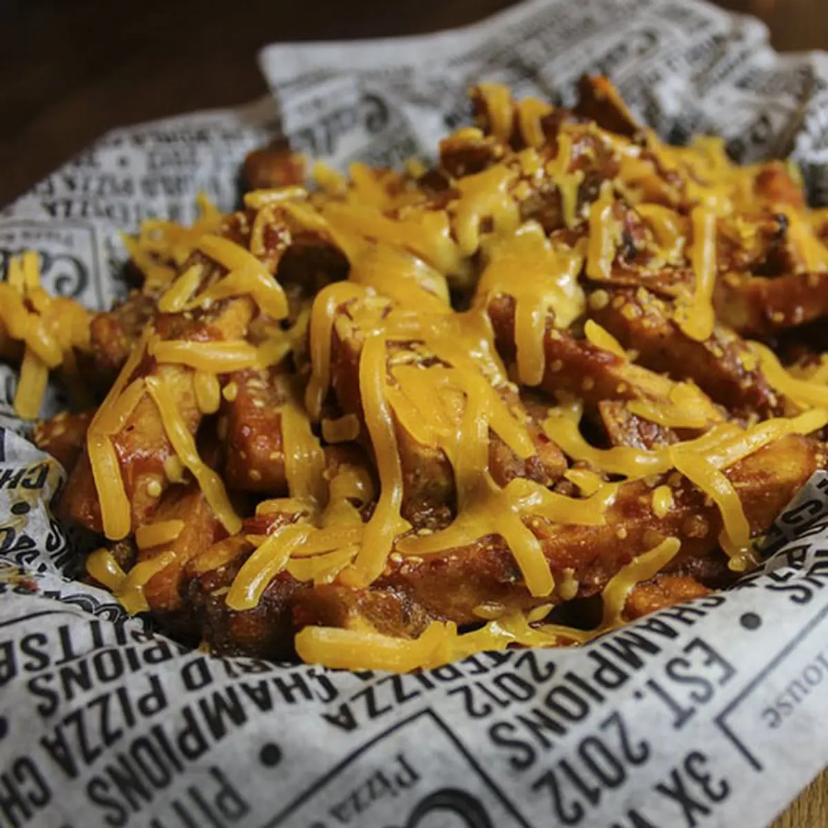 Pulled Pork BBQ Bacon Cheddar Fries