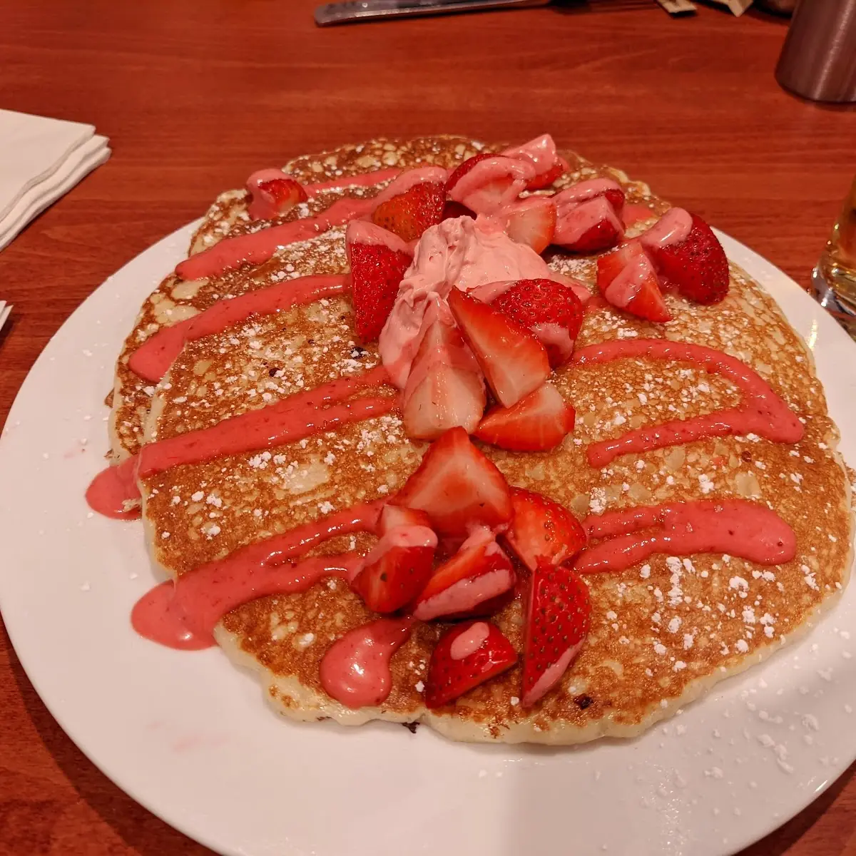 Strawberry Cheesecake Pancakes