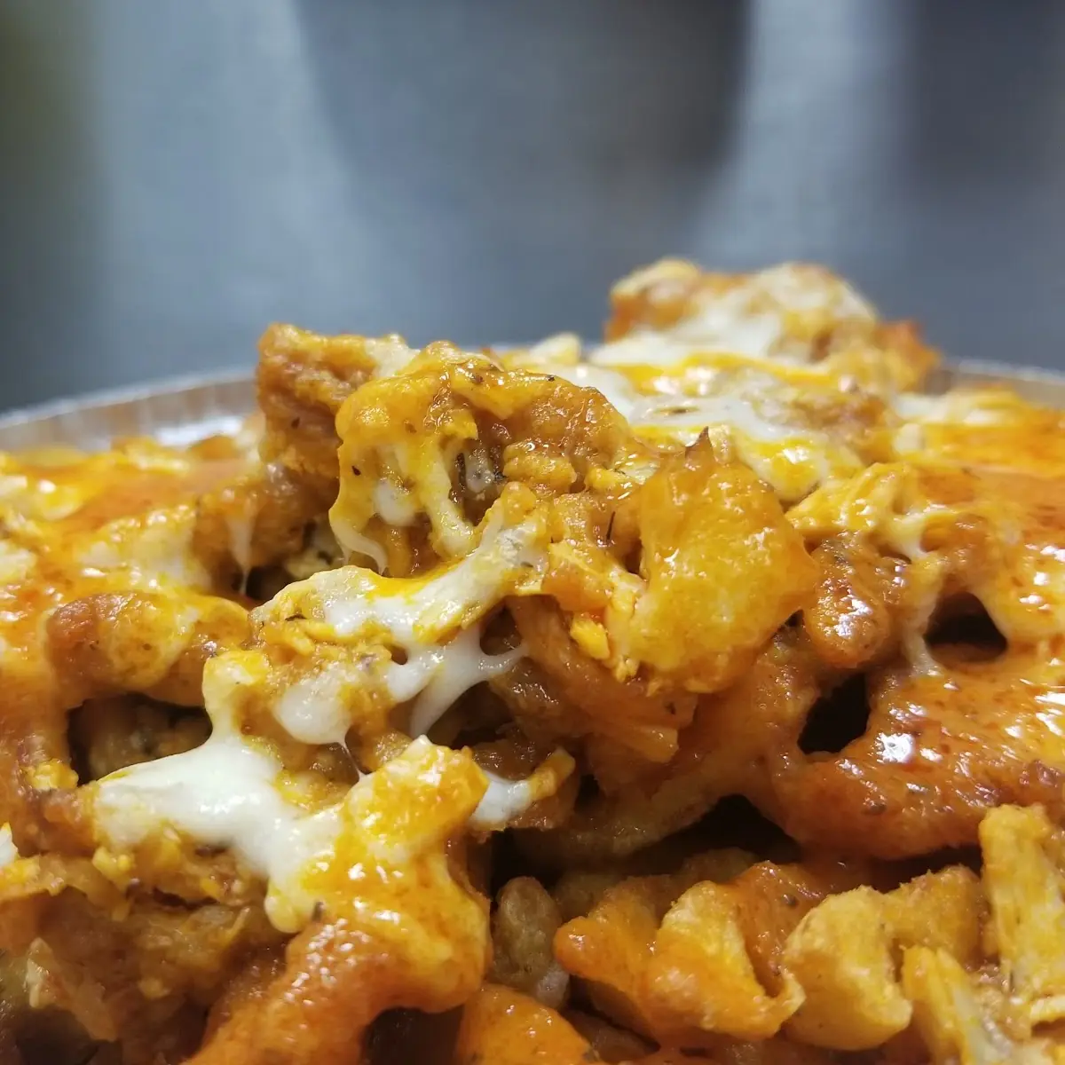 Buffalo Chicken Waffle Fries