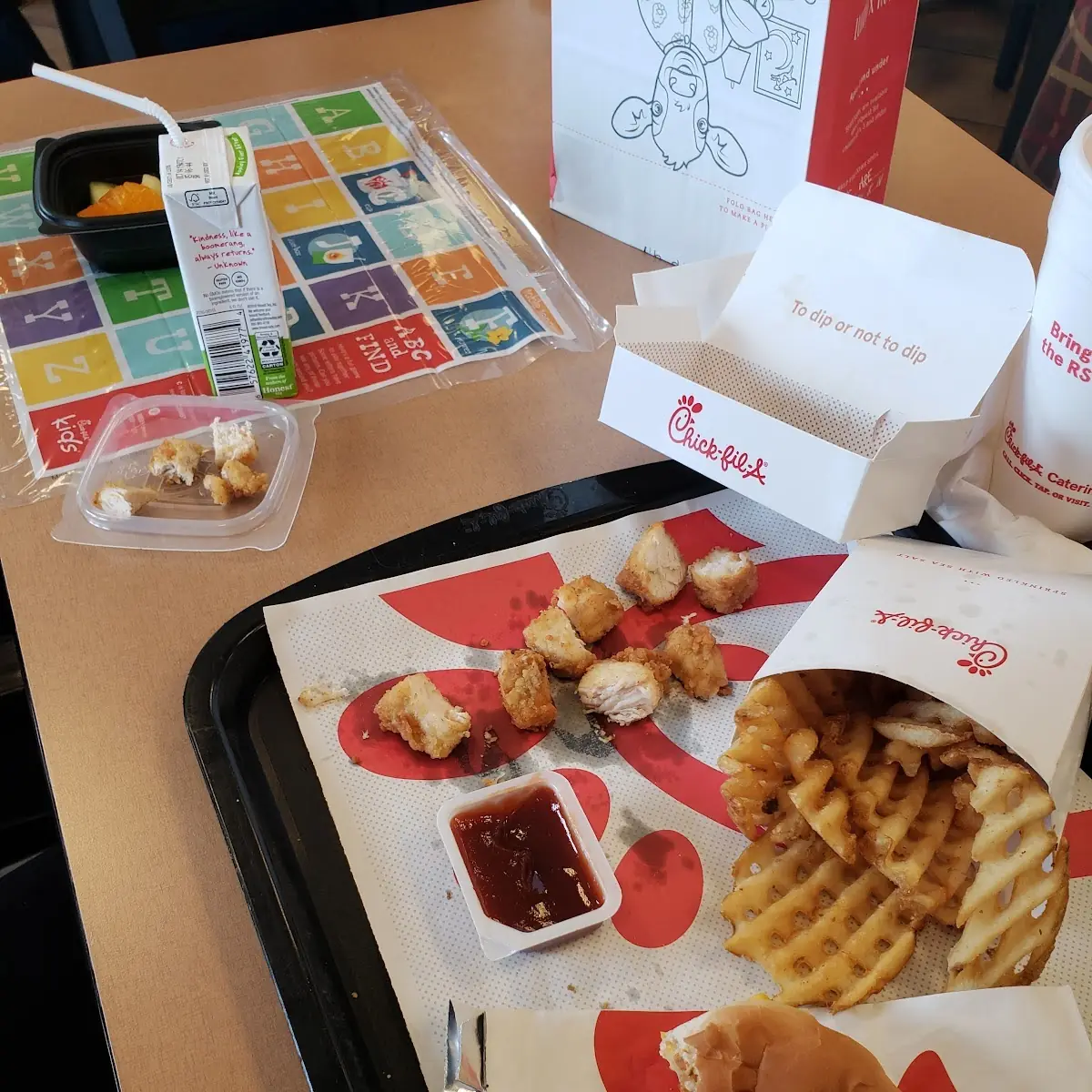 Chicken Nuggets and Waffle Fries