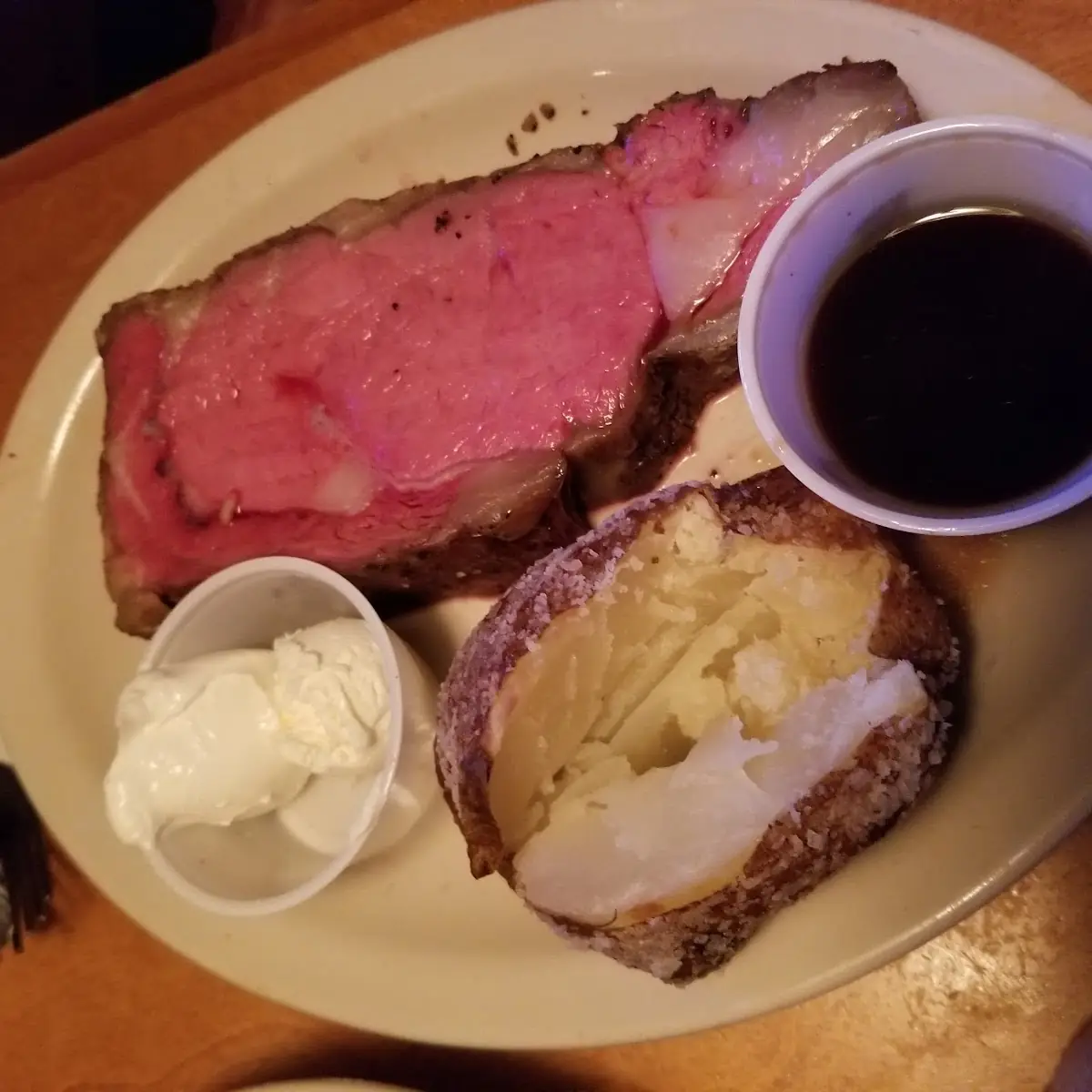 Prime Rib and Baked Potato
