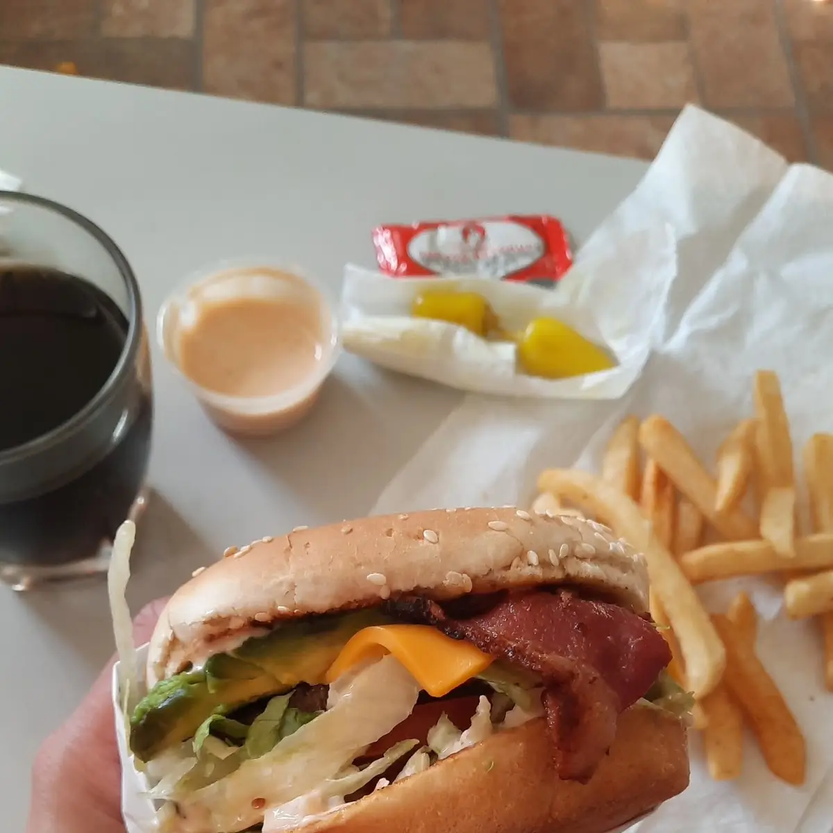 Avocado Bacon Cheeseburger