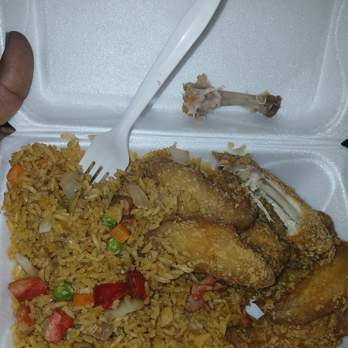 Chicken Wings Pork Fried Rice