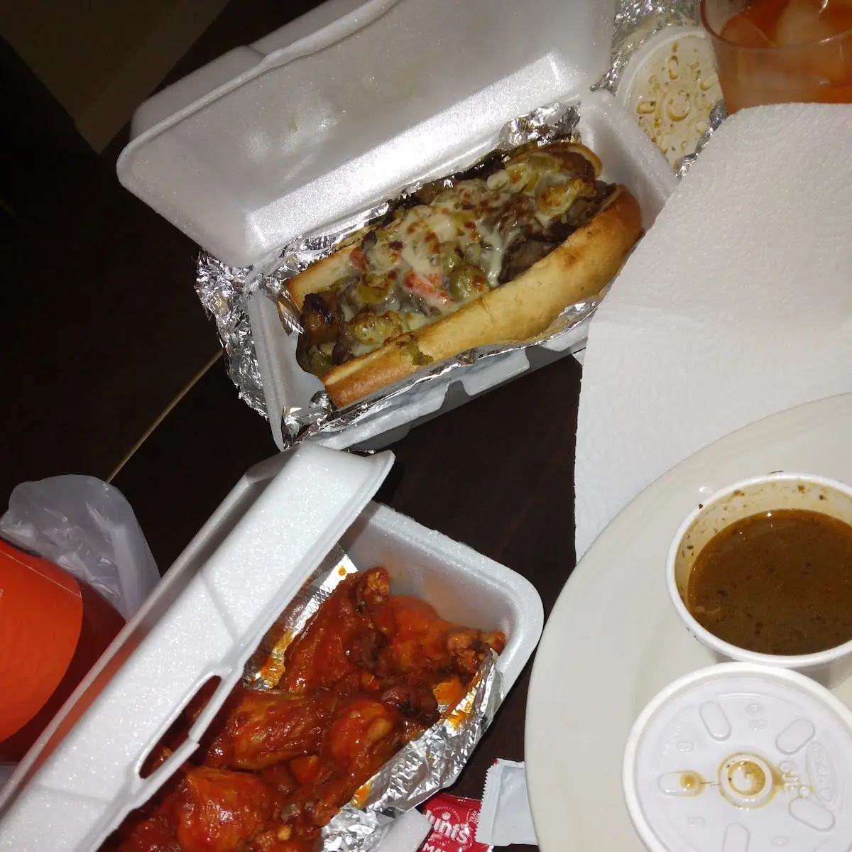 Italian Combo and Hot Wings