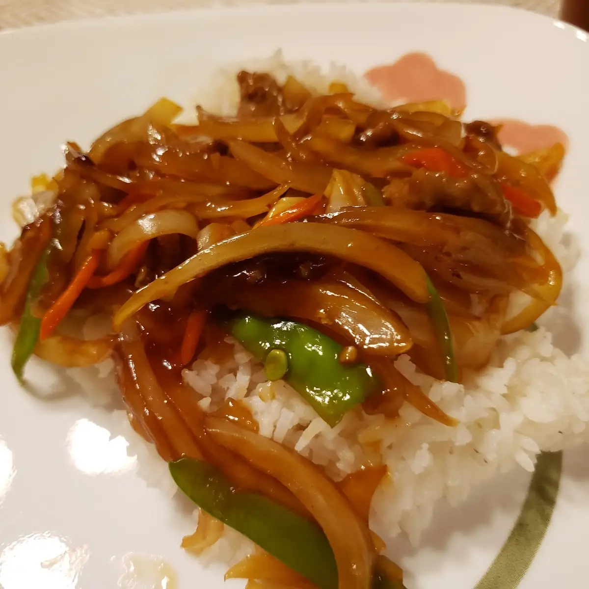 Onions Supposedly Mongolian Beef