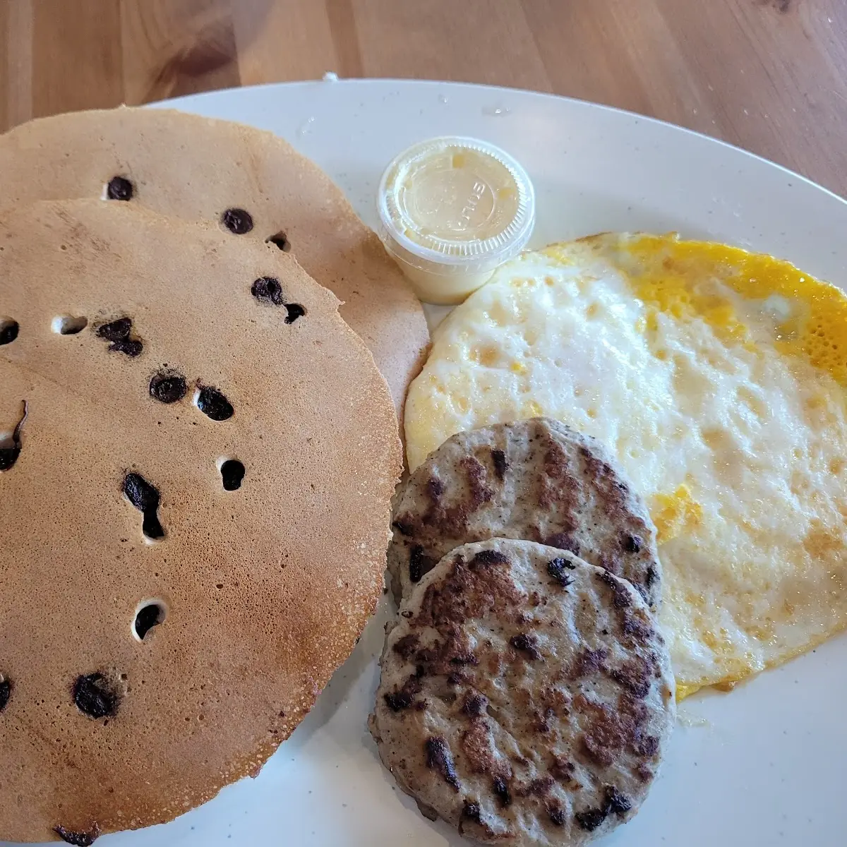 Chocolate Chip Pancake Breakfast