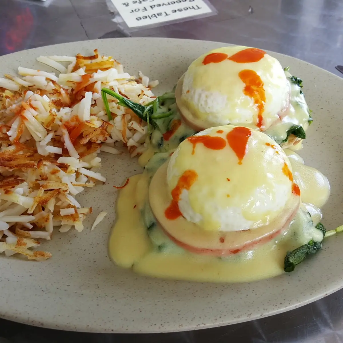 Eggs Benedict with Hash Browns