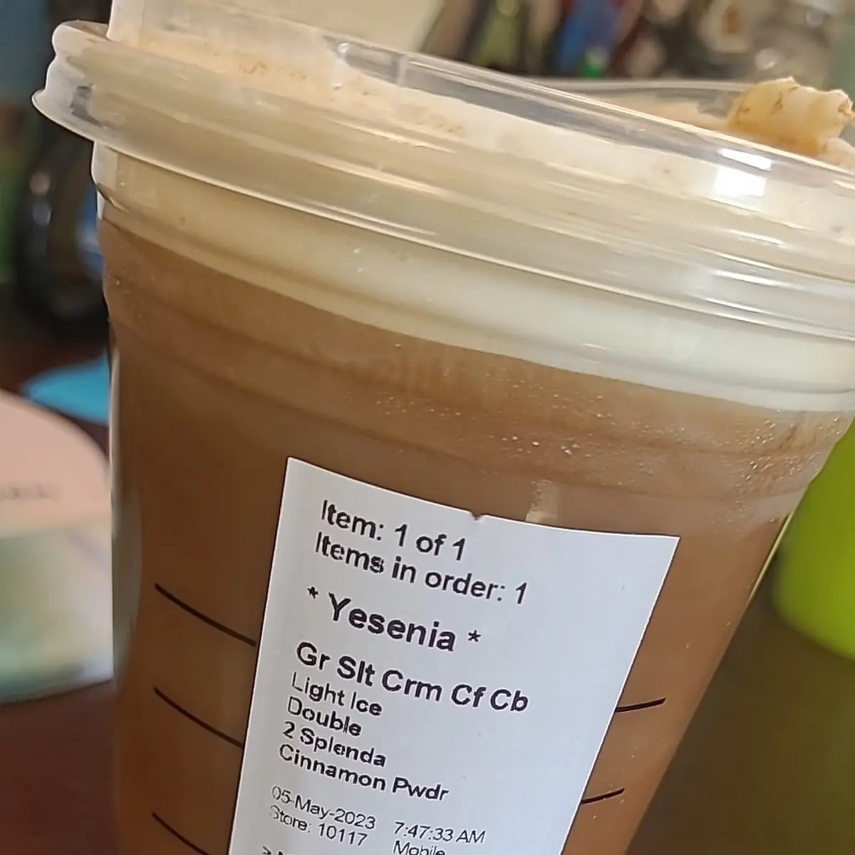 Salted Caramel Cold Brew Iced Coffee