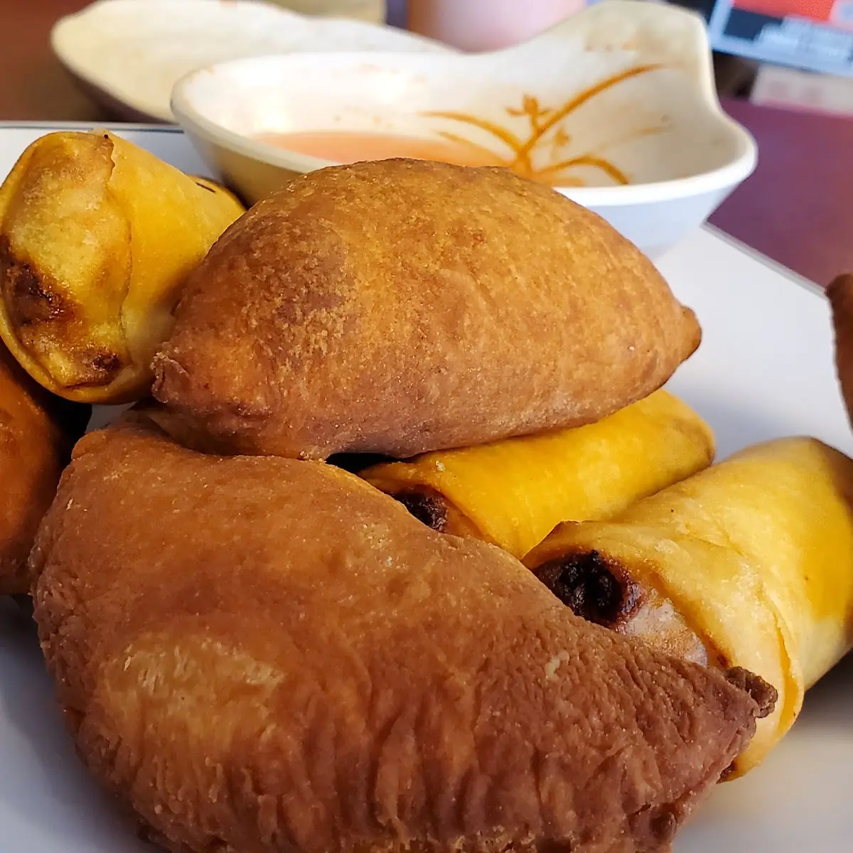 Egg Rolls with Curry Puffs