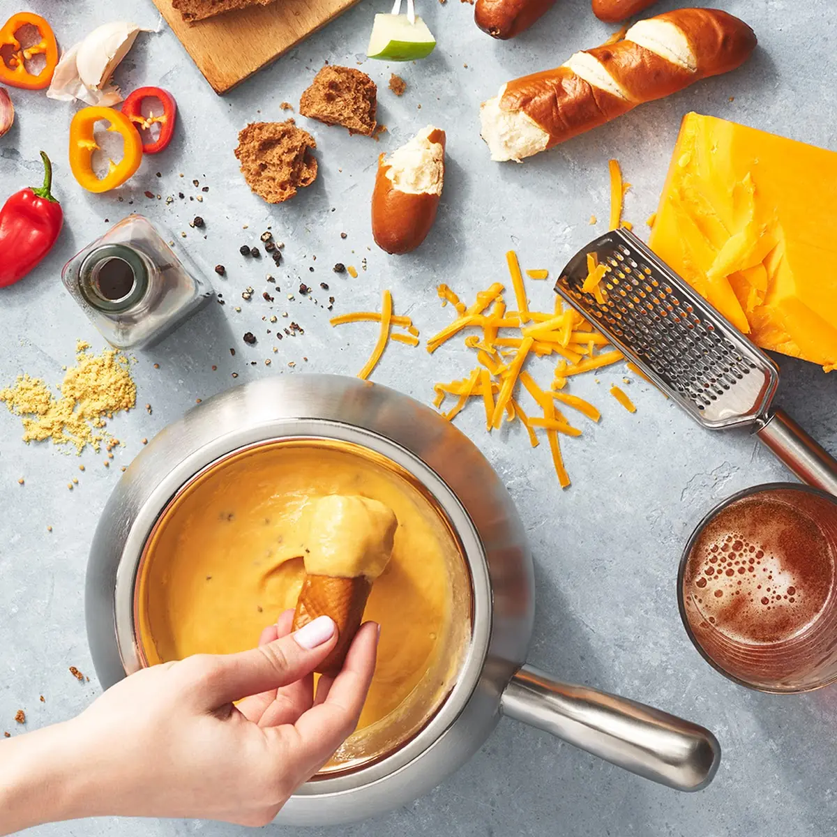 Vegan Cheese Fondue