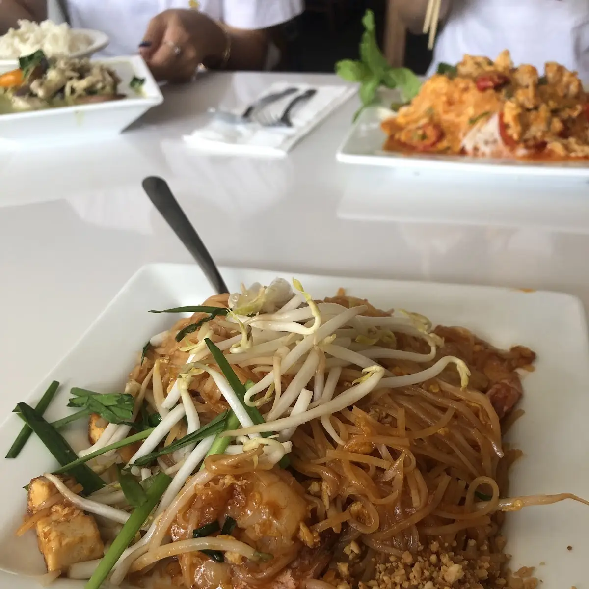 47 Thai Rice Noodle with Bean Sprouts Pad Thai