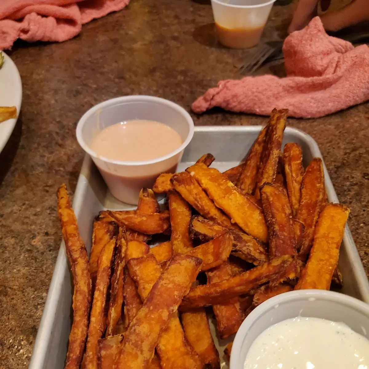 Sweet Potato Fries Mac & Cheese Mashed Potatoes