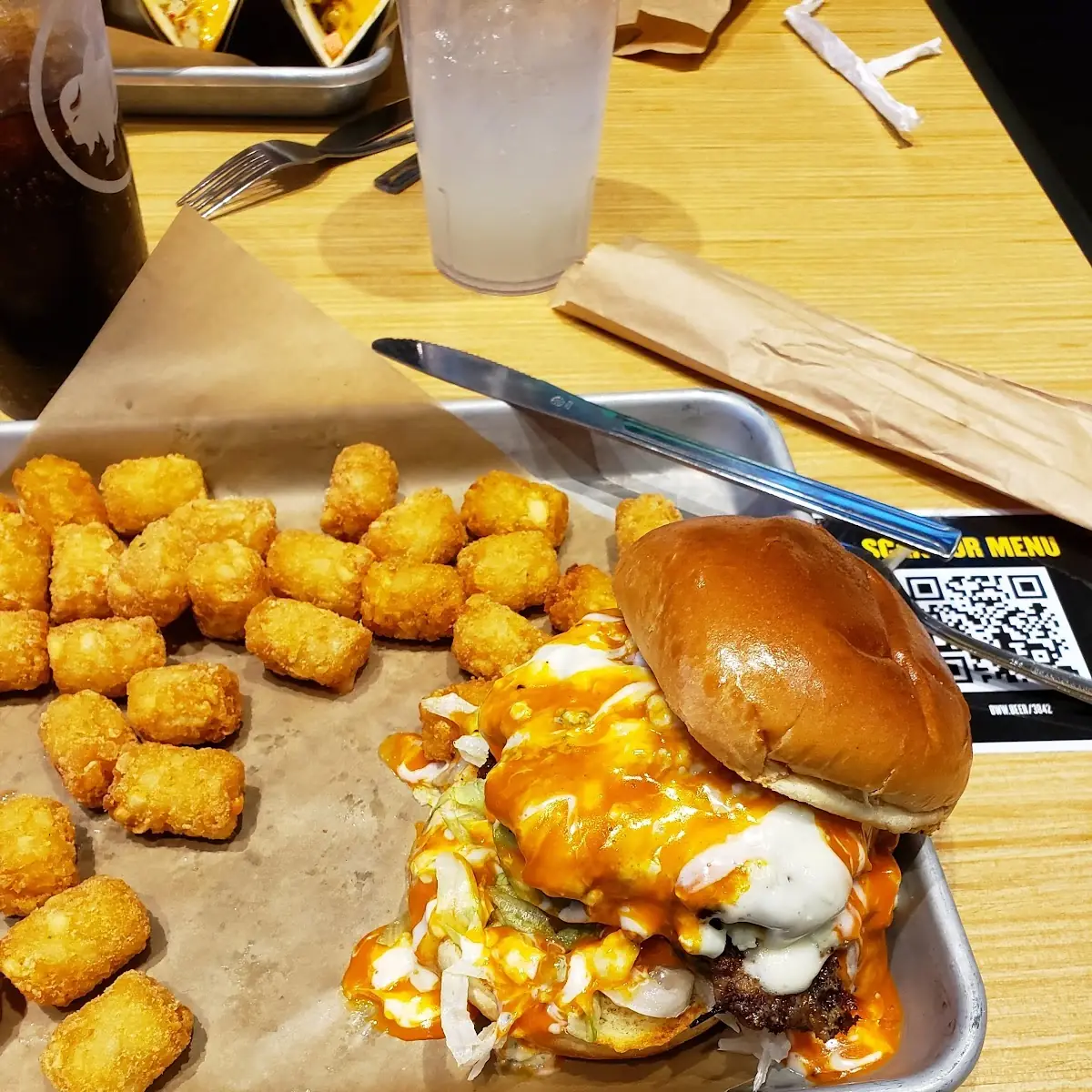 Cheese Curd Bacon Burger