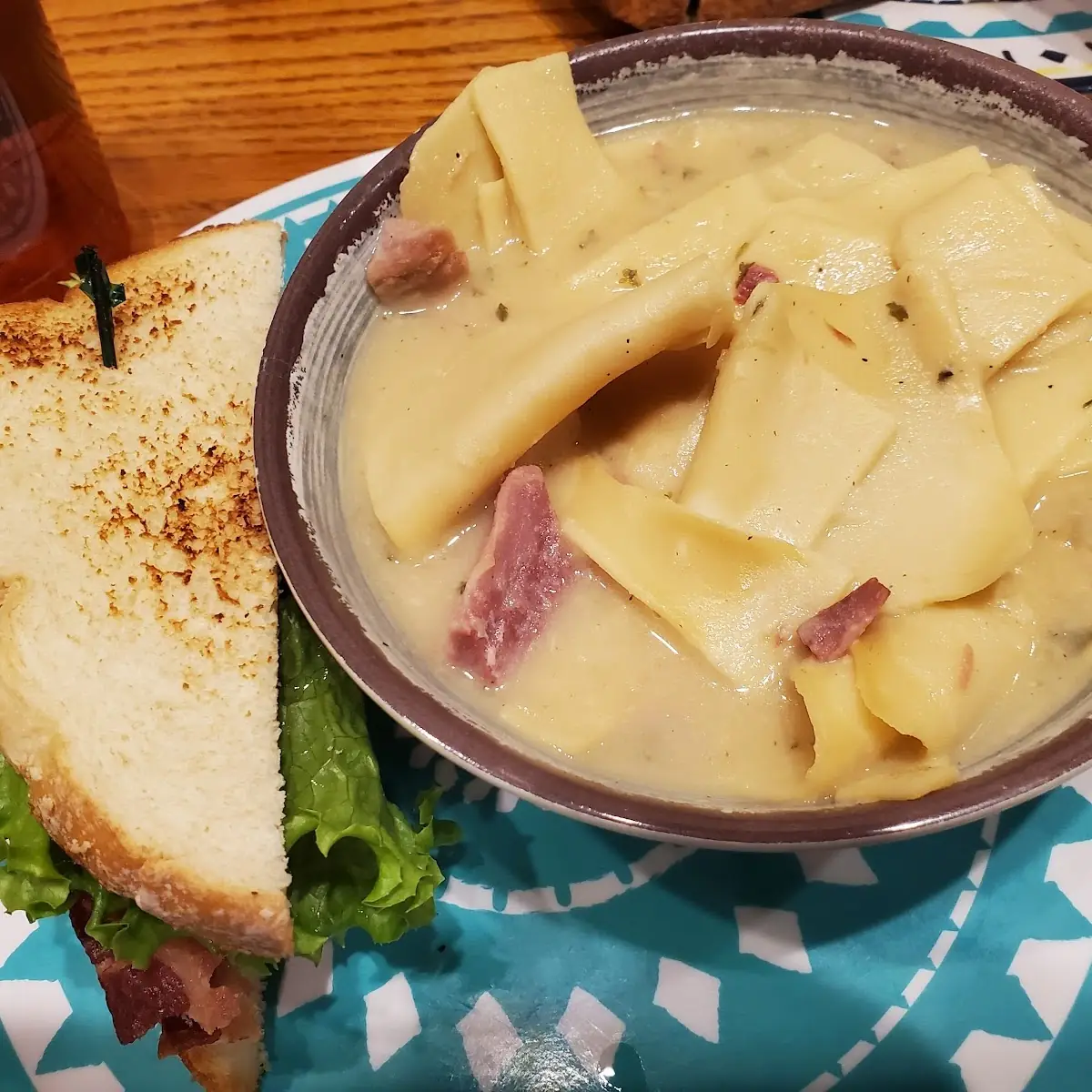 blt Sandwich & Ham Pot Pie