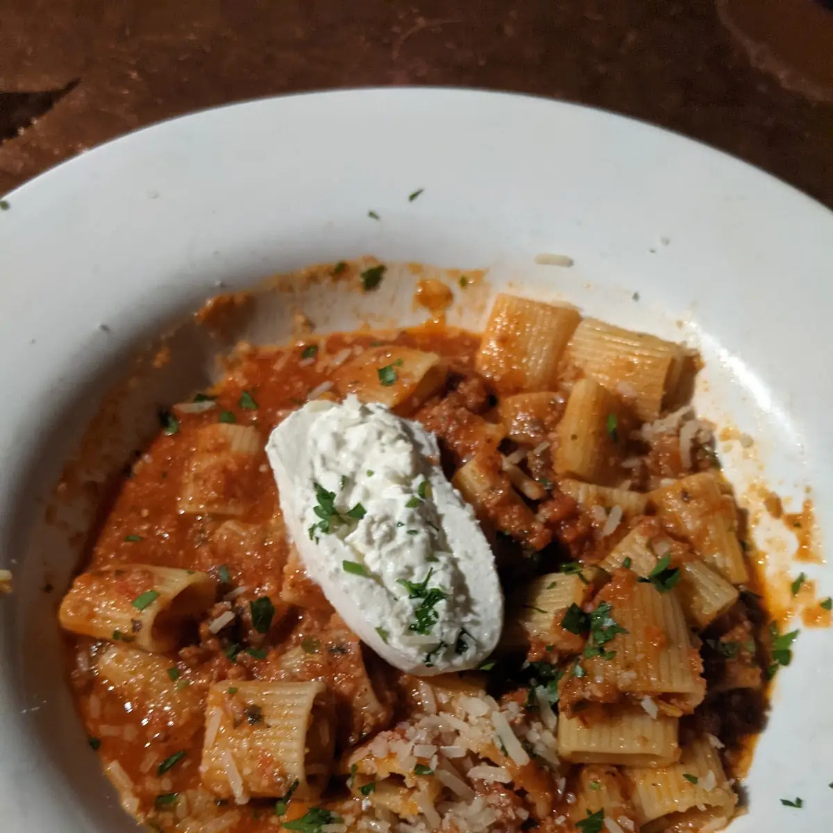 Rigatoni Bolognese