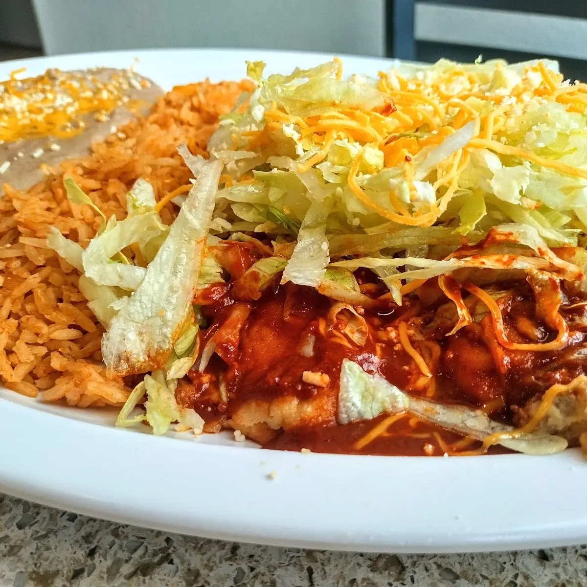 Combo Plate- 2 Chile Rellenos Rice & Beans