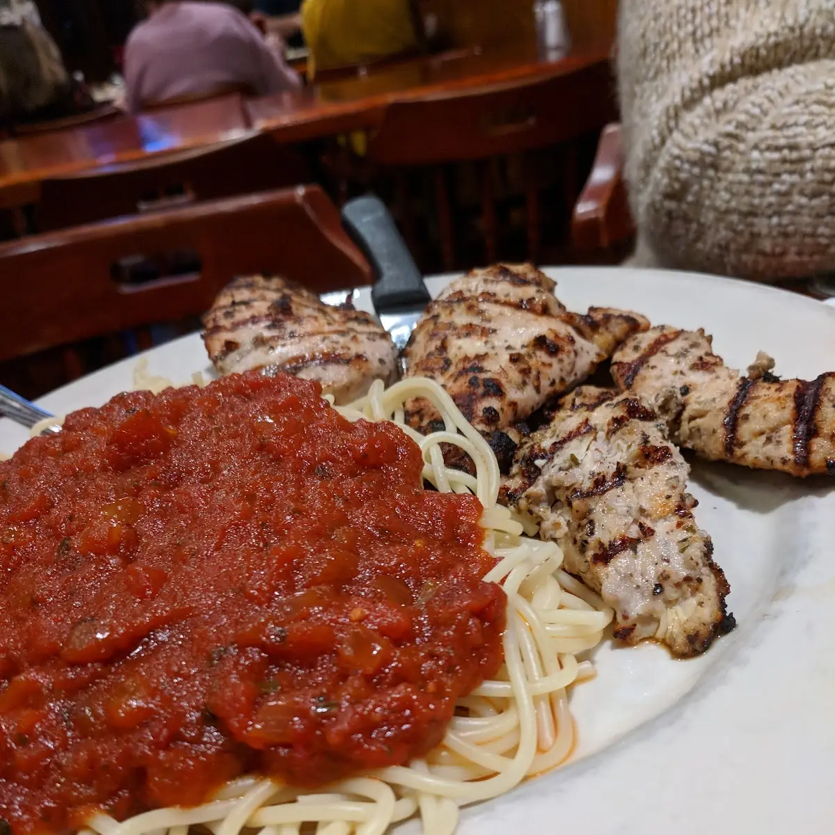 Veal Cutlet with Spaghetti
