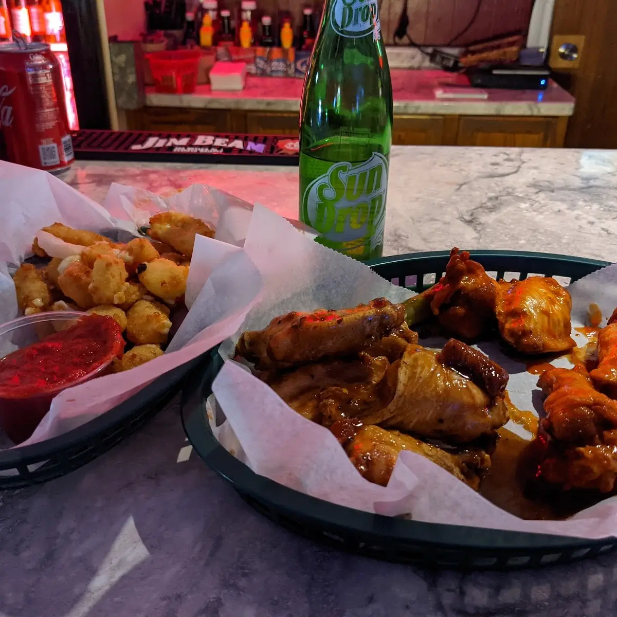 Wings and Cheese Curds