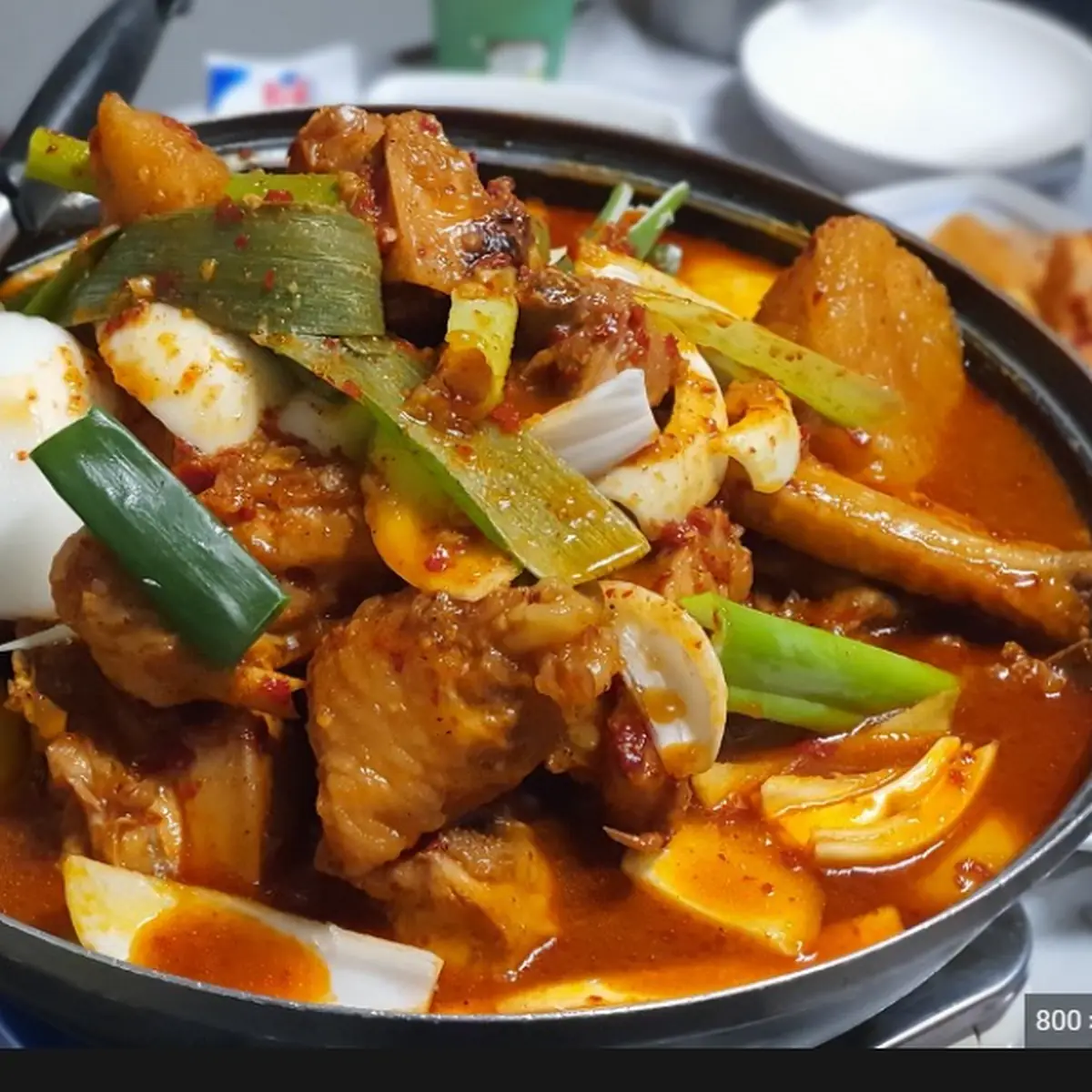 Spicy Chicken 매운닭볶음 Serves Two