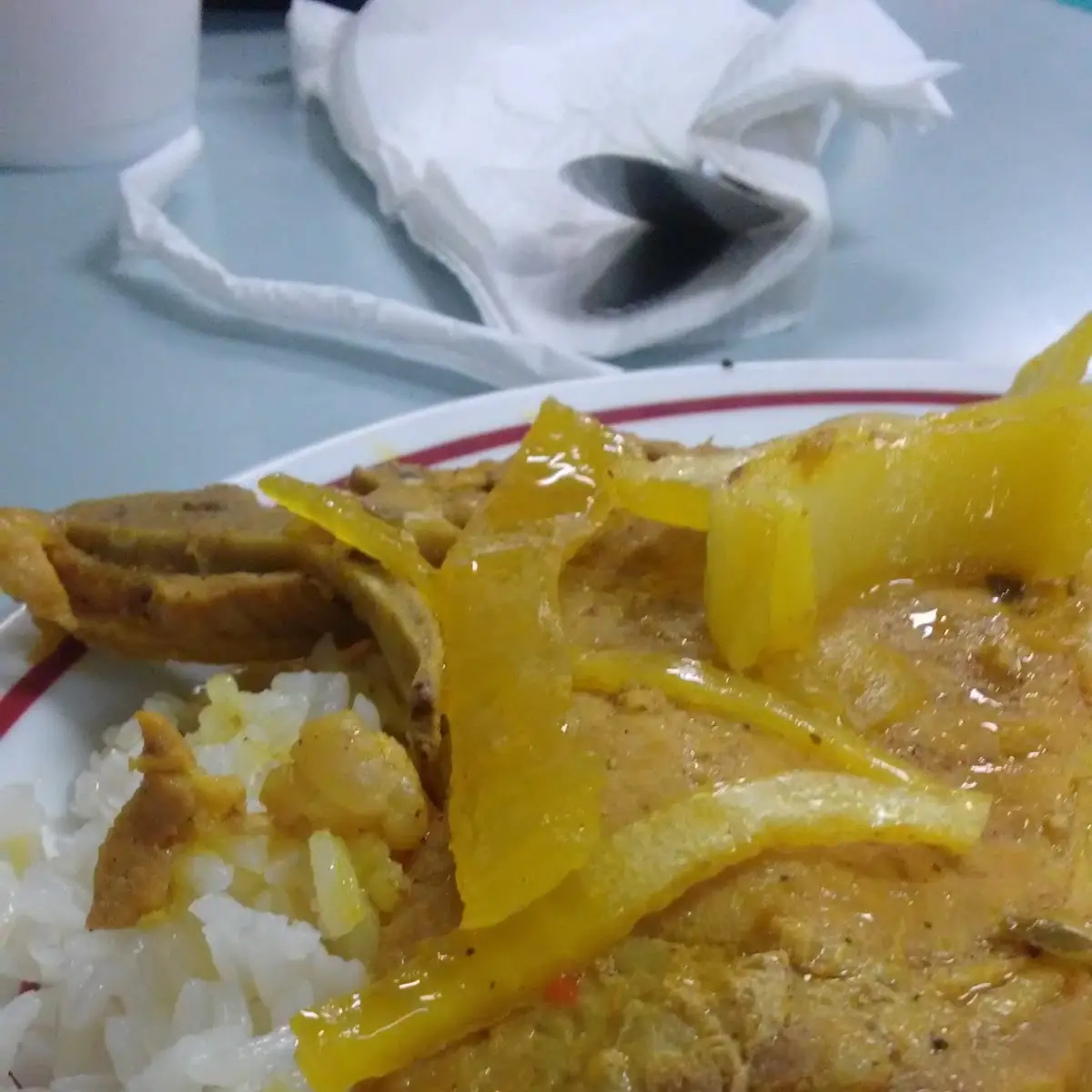 Chuleta Con Arroz Blanco