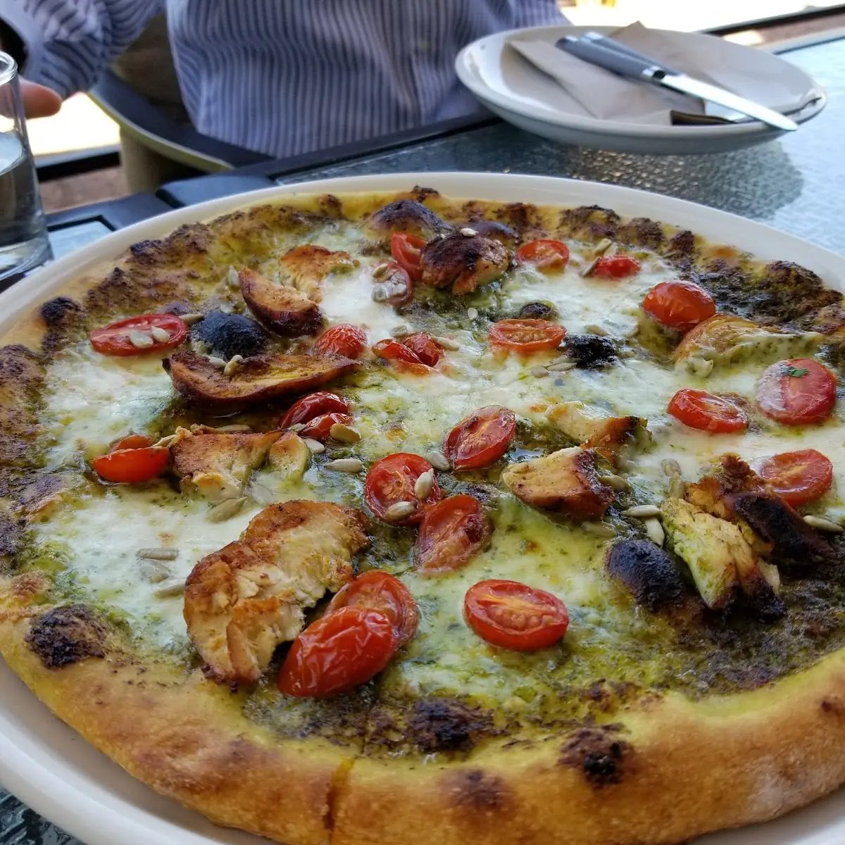 Pesto Chicken Pizza