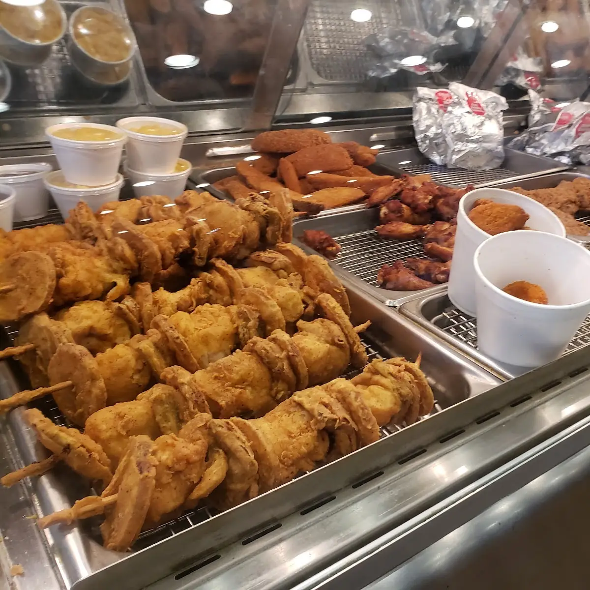 Fried Chicken Kabobs