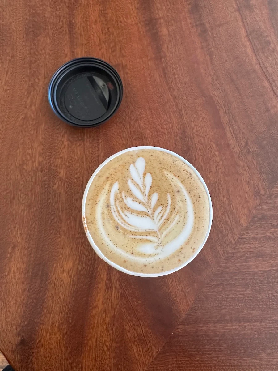 Latte with Heart Shaped Foam