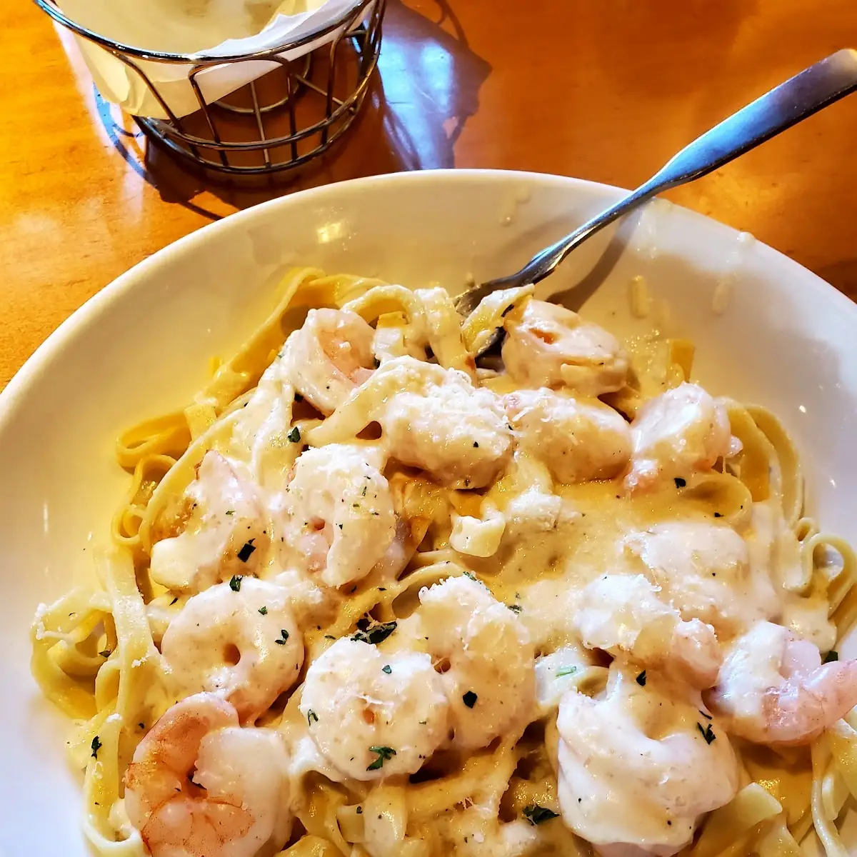 Chicken & Shrimp Carbonara