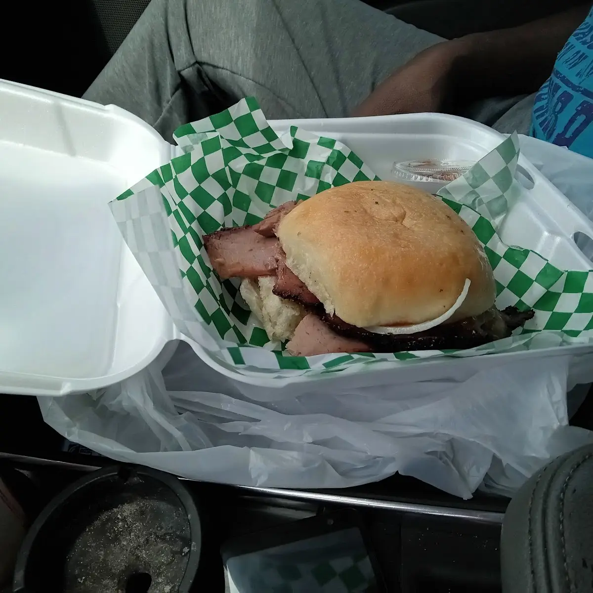 Chopped Beef Brisket Sandwich