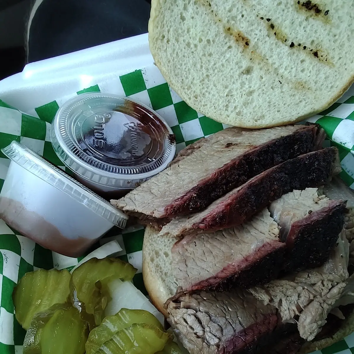 Sliced Brisket Sandwich