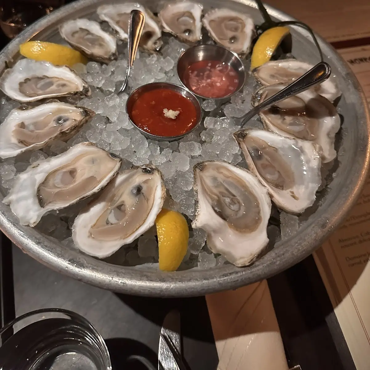 Six Oysters on the Half Shell