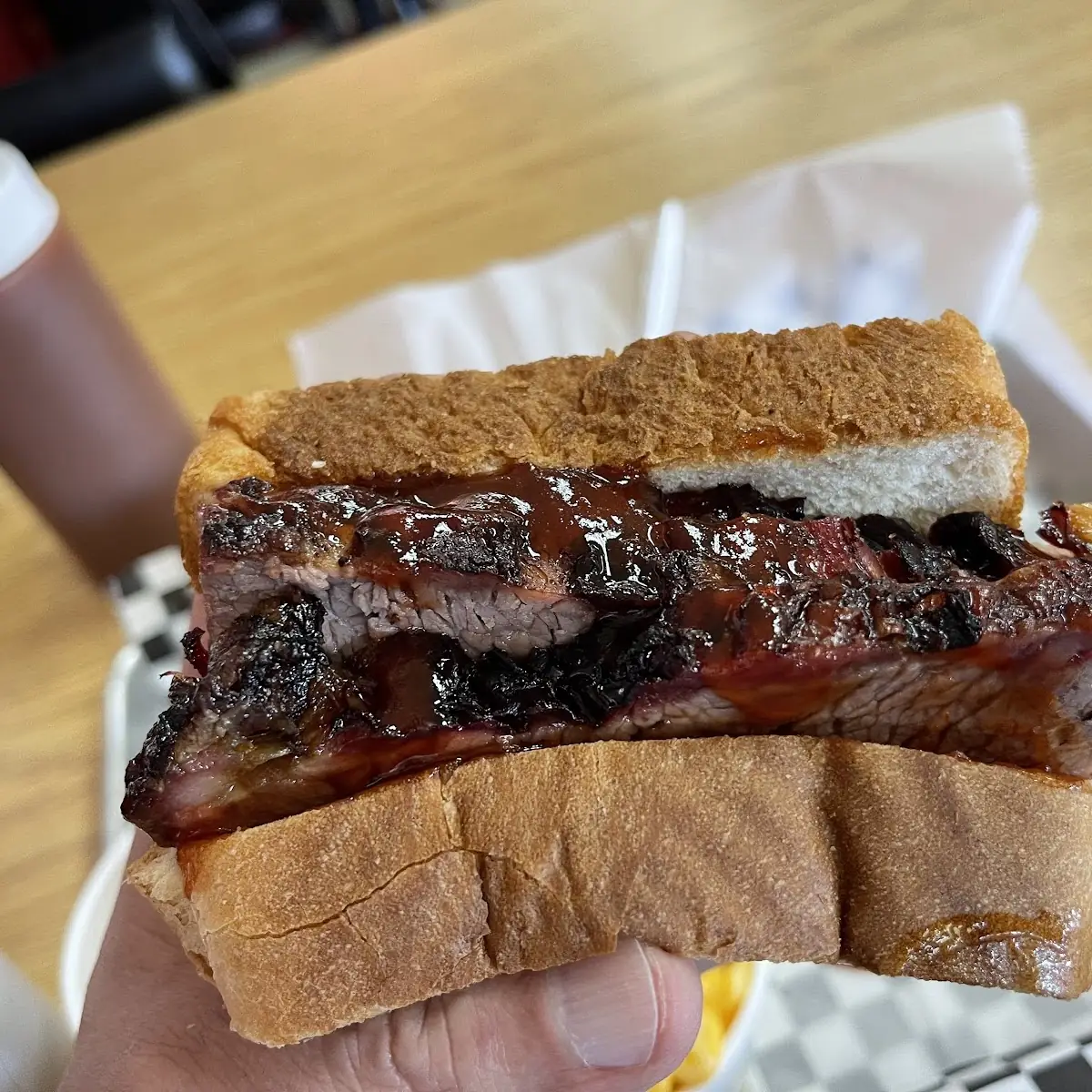 Sliced Brisket Sandwich
