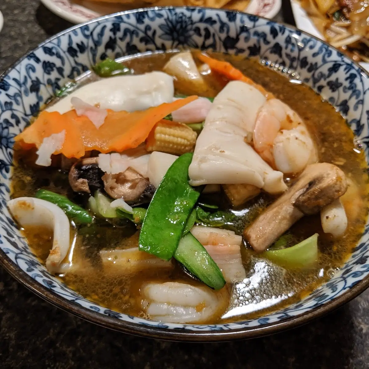 Seafood Soup with Noodles