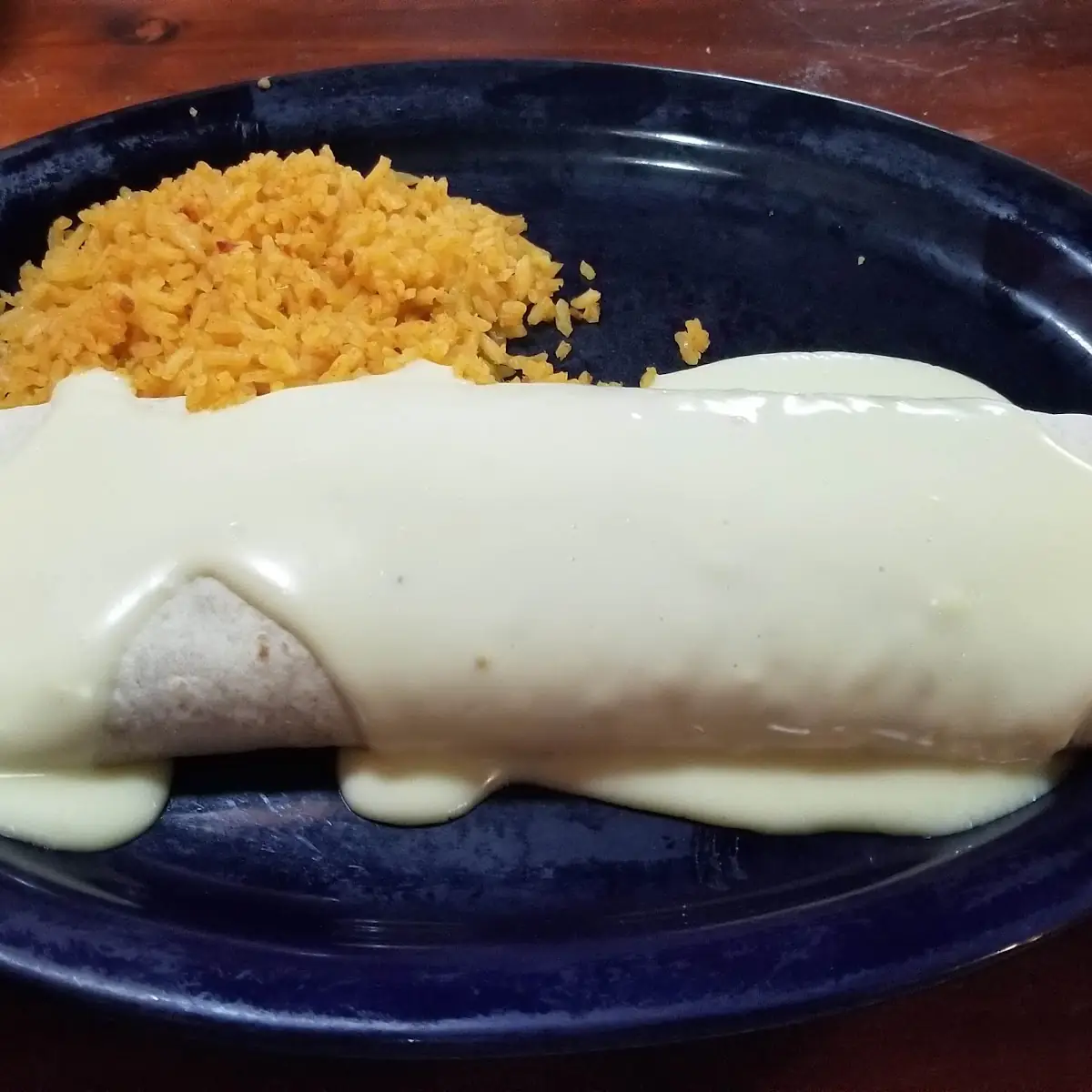 Bean Burrito and Rice
