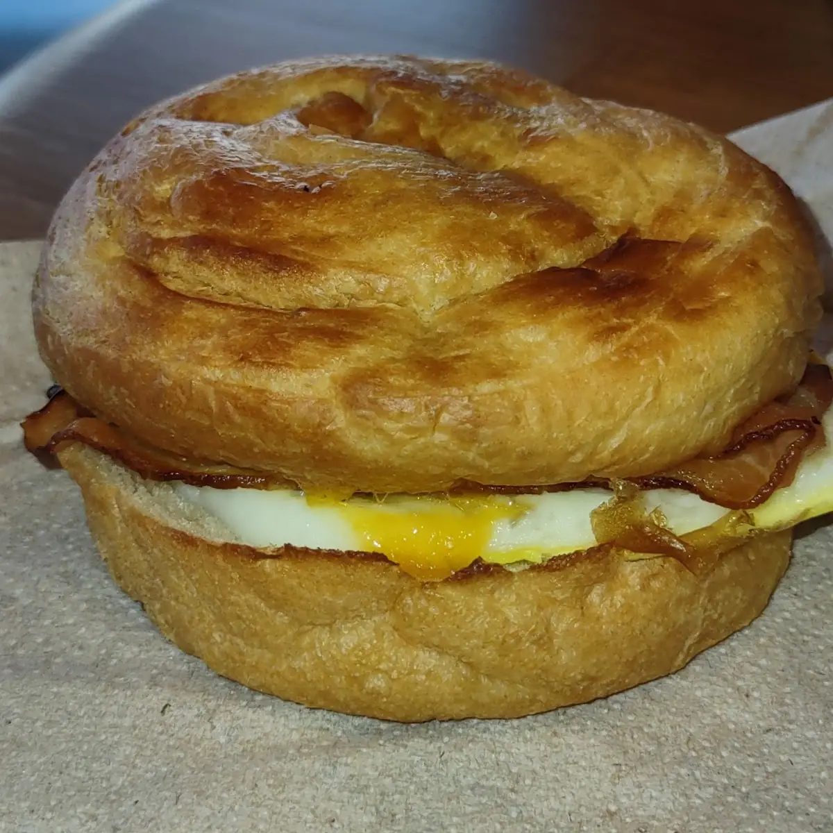 Gouda Bacon Egg and Cheese Sandwich