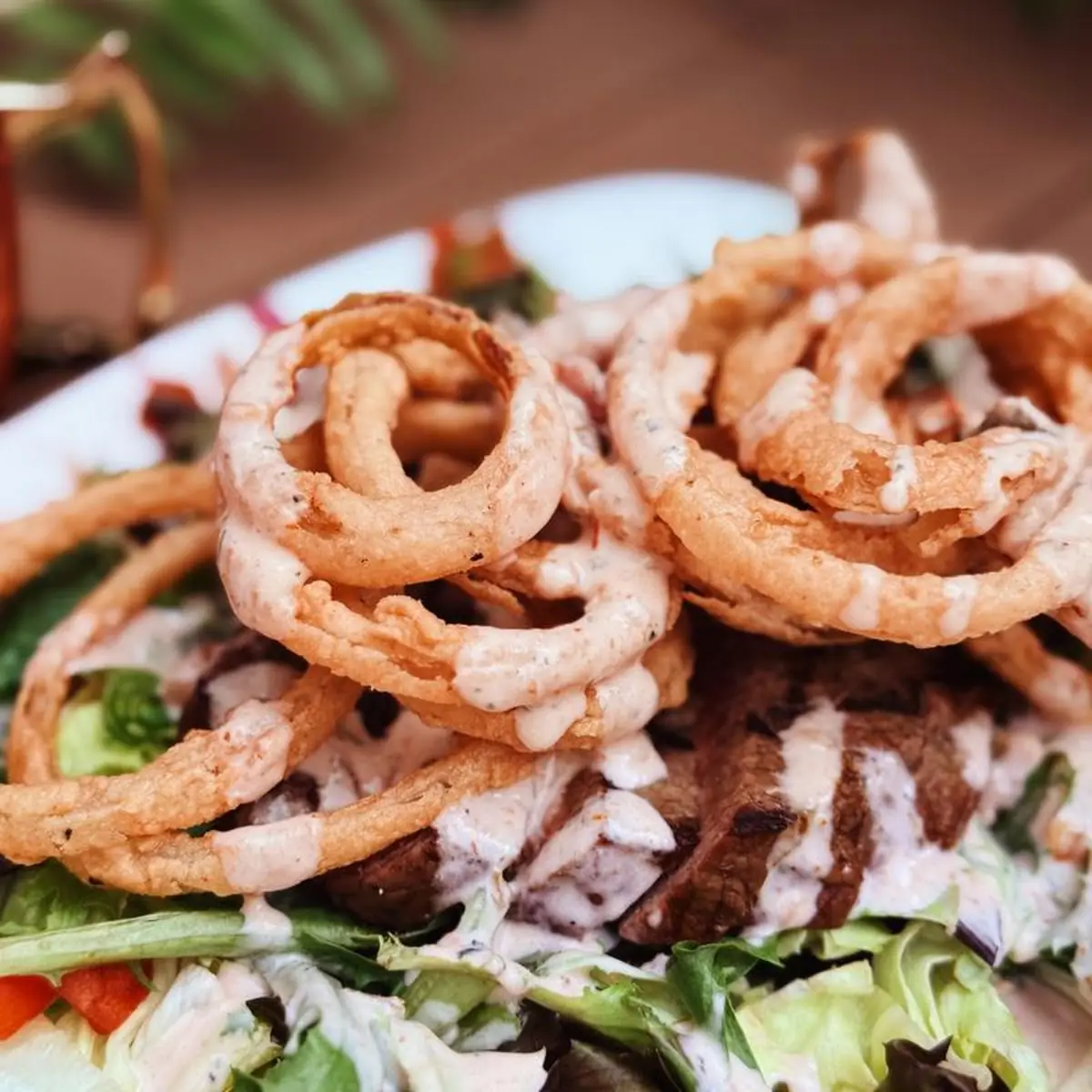Onion Ring Haystack