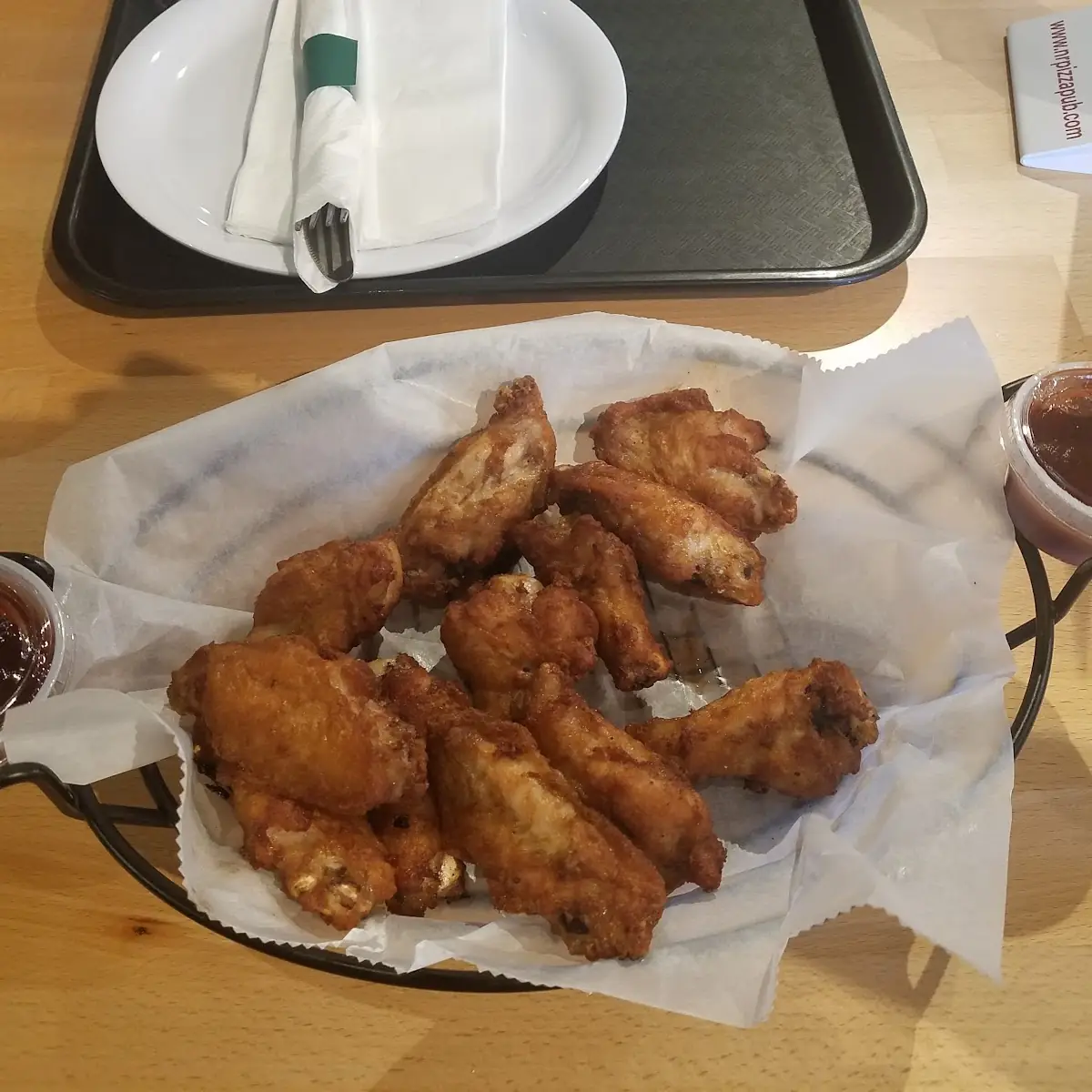 Wings with BBC Sauce