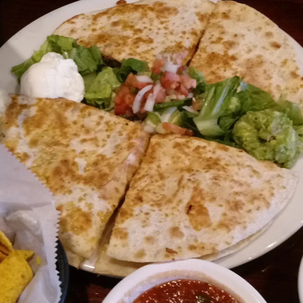 Chicken Quesadilla Plate