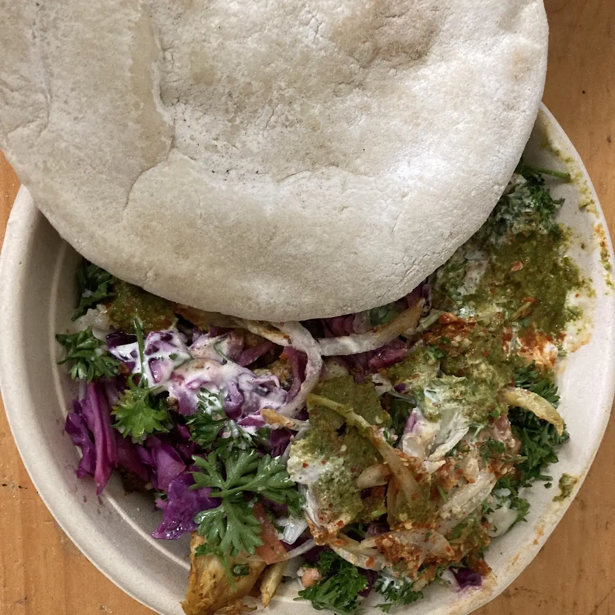 Pita and Chicken Rice Bowl