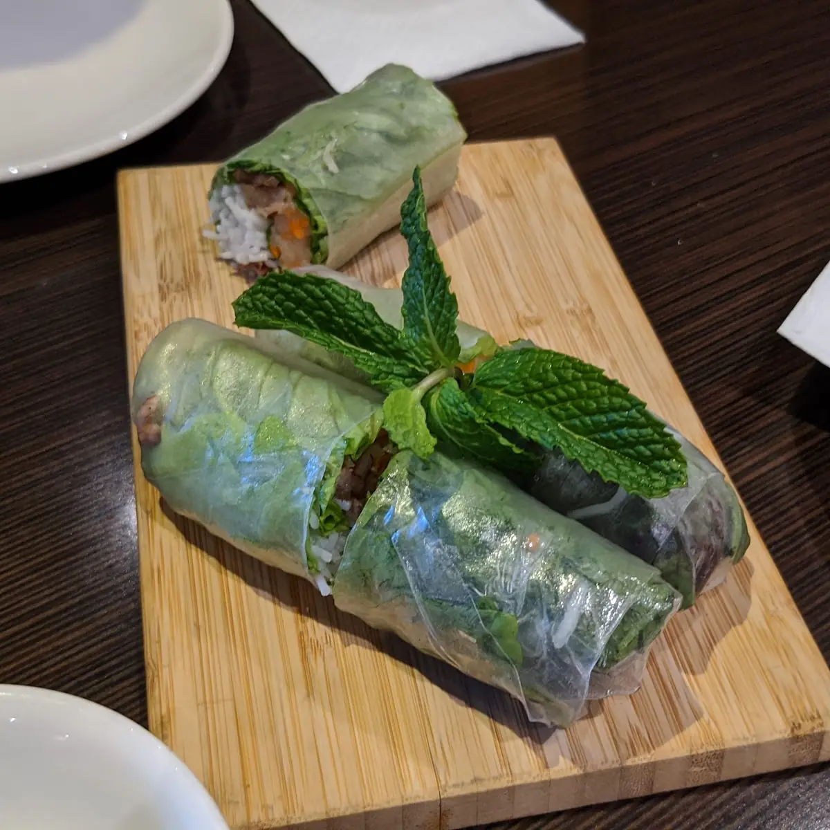 Barbecue Pork Spring Rolls
