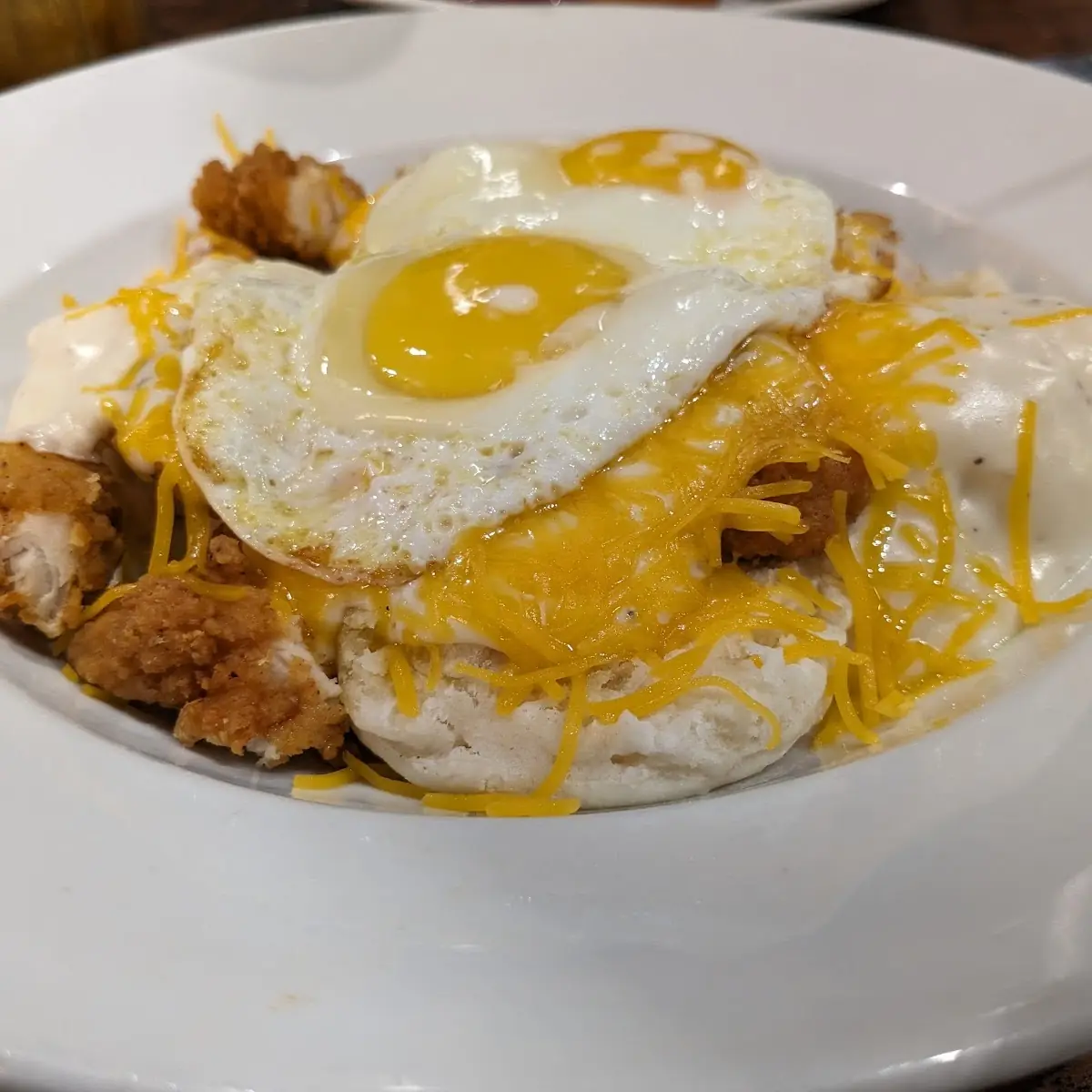 Chicken Biscuit and Gravy Bowl