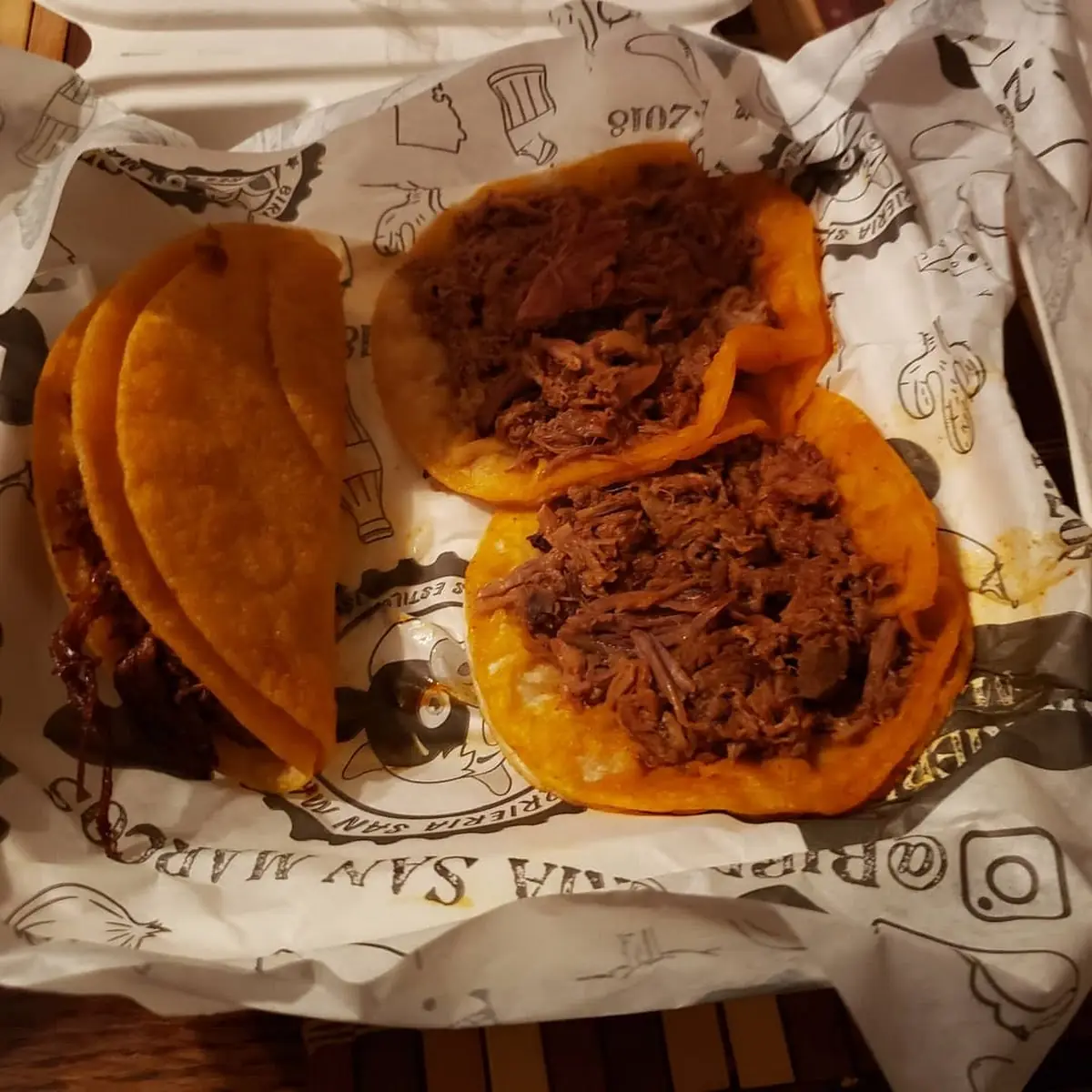 Crispy Taco and Regular Tacos