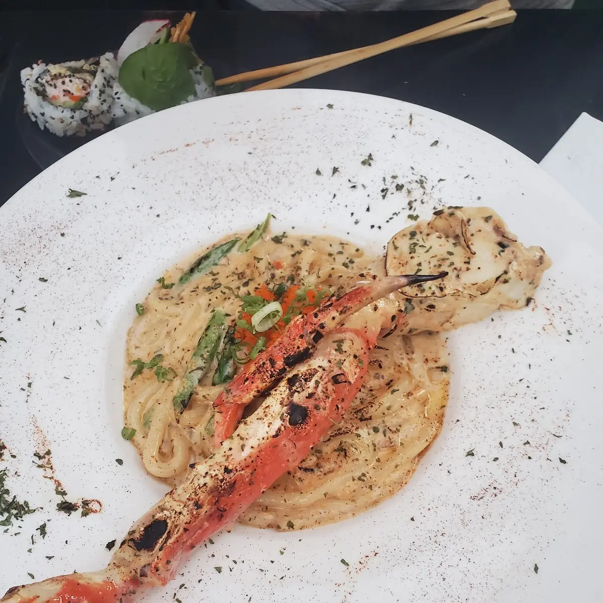 King Crab Carbonara Pasta