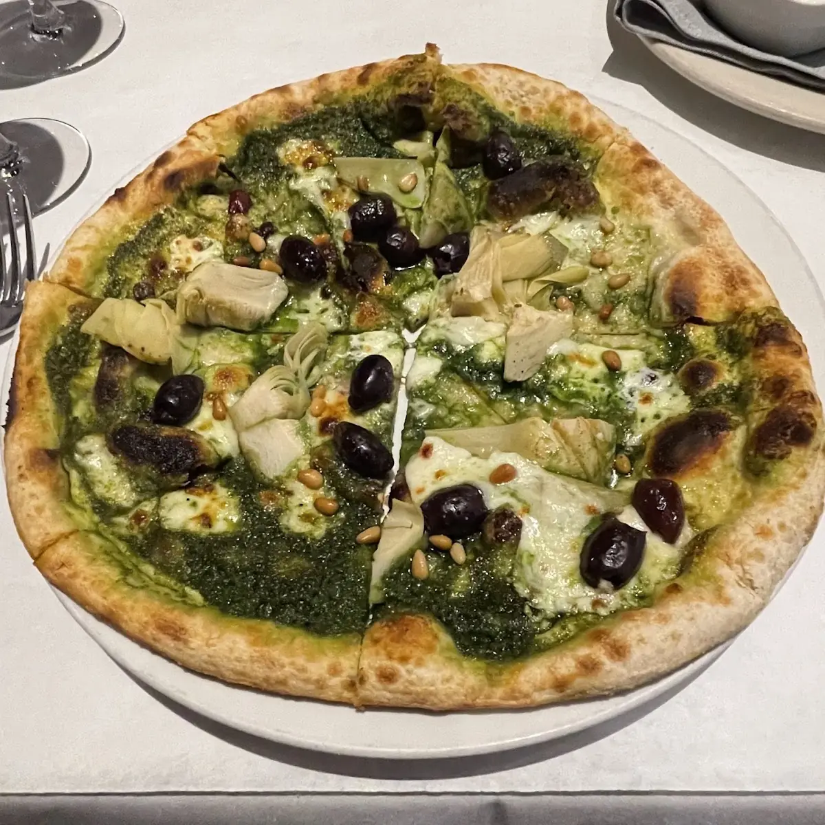 Artichoke and Olive Pizza