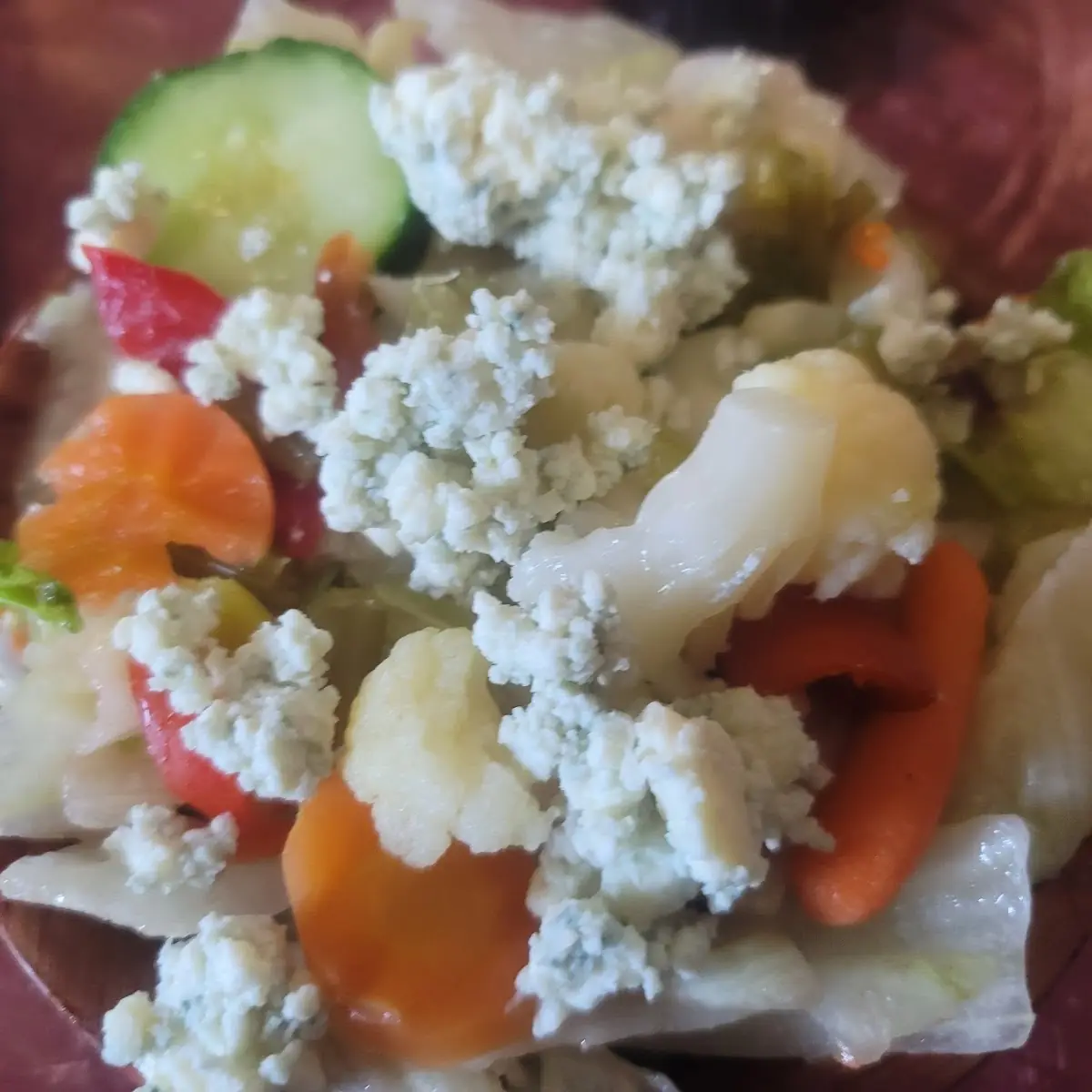Side Salad with Bleu Cheese Crumbles