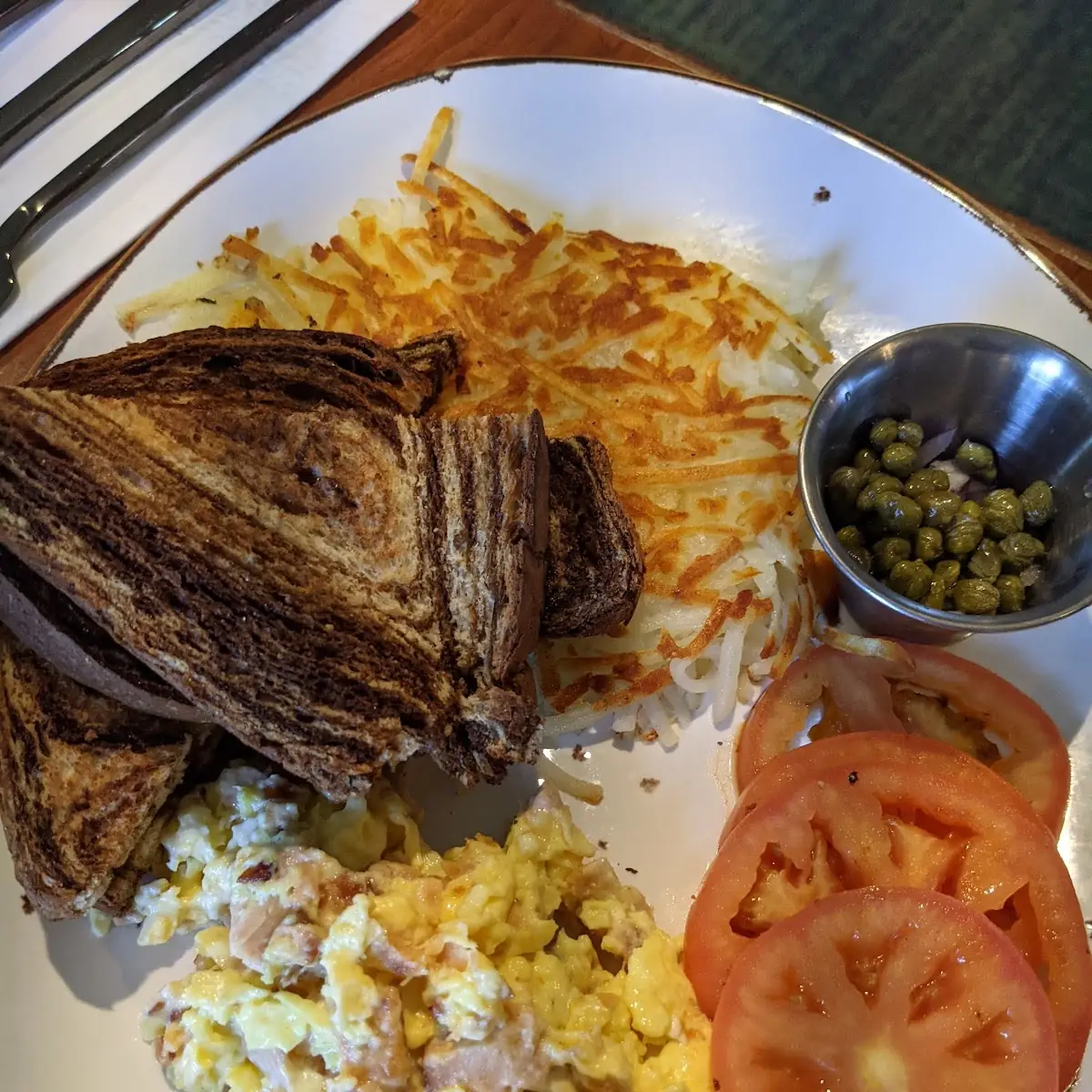 Smoked Salmon Scramble
